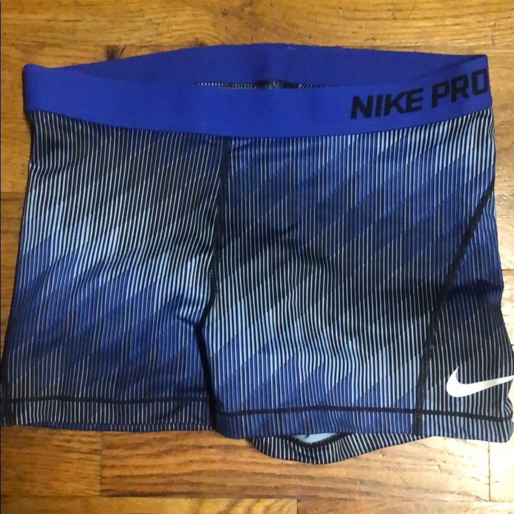 Nike pro athletic shorts, large size , blue